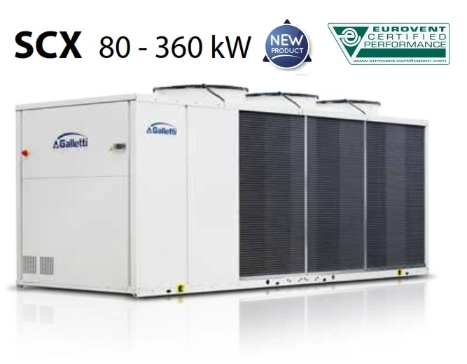 Chiller aer-apa GALLETTI - numai racire - tip SCX 122