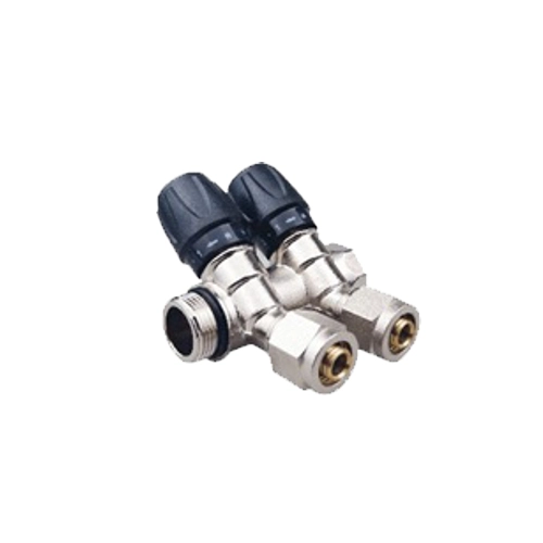 Distribuitor PEX-AL 1" TE-SA 2 iesiri la 16 (cu ventil)