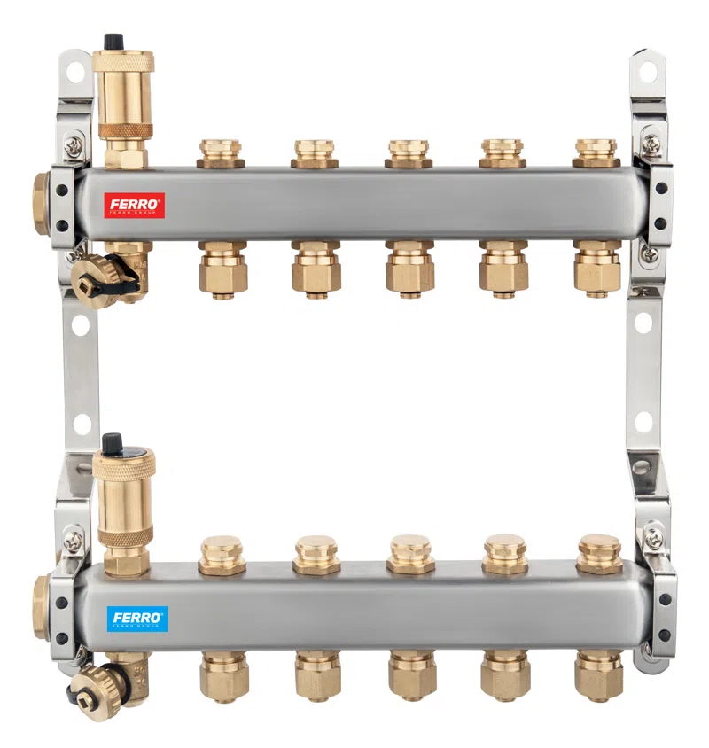 Set Distribuitor inox FERRO SN-RO05S 1" x 7 cai