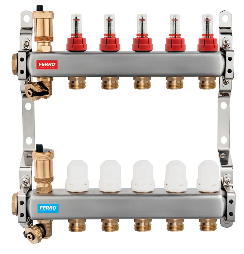 Set Distribuitor inox FERRO SN-RZPU02S 1" x 2 cai