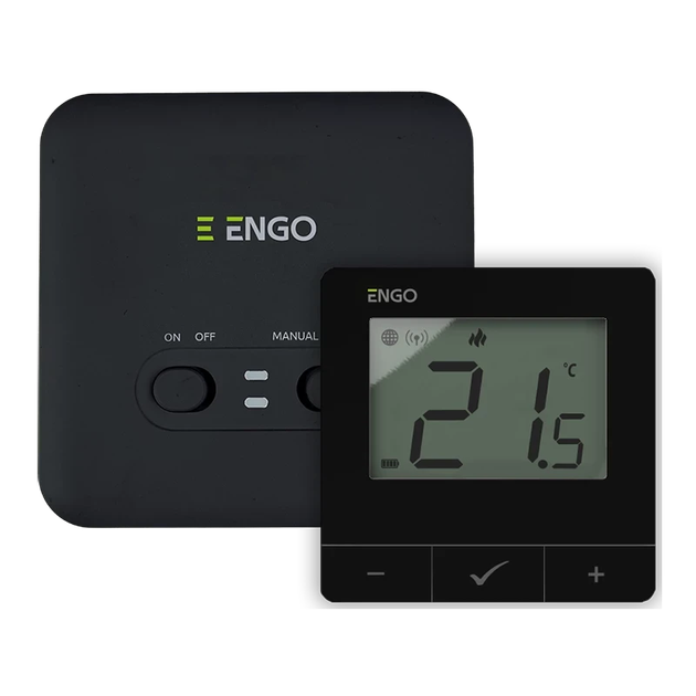 Termostat programabil fără fir ENGO E20i-W Wi-Fi Black